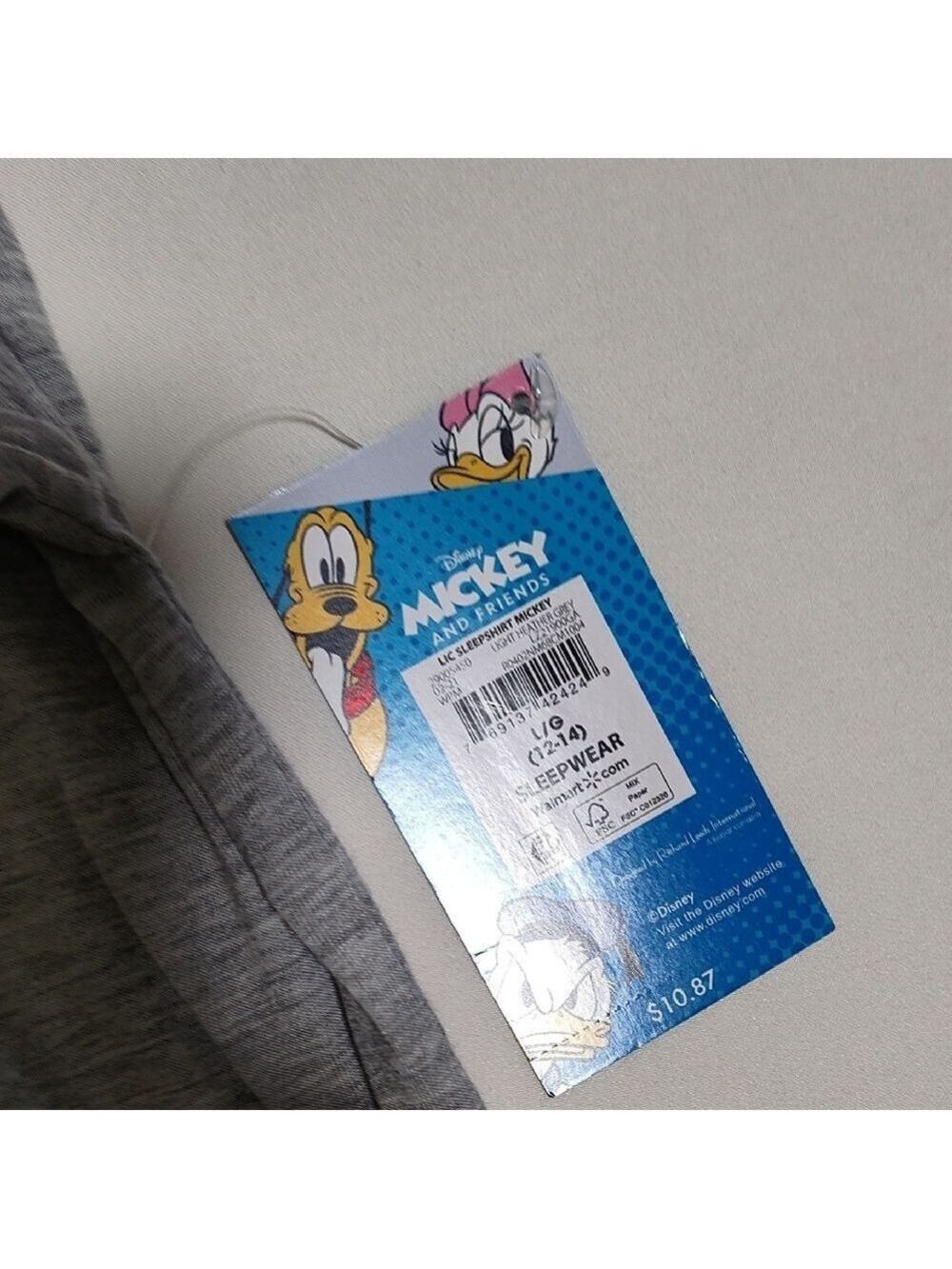 Disney Men's Gray Mickey Mouse Graphic Tee - Picture 4 of 6
